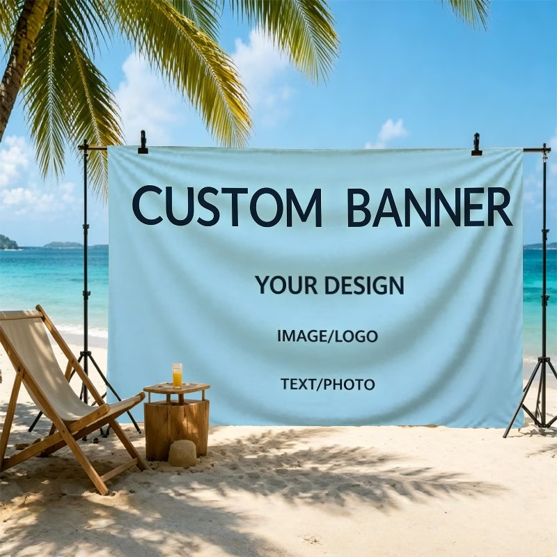 Commercial Printing Photoshop - Drapeaux personnalisés adaptés aux ateliers de