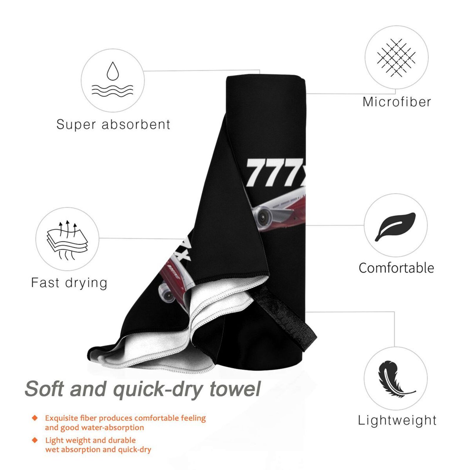 Boeing 777x Image serviette de - Commercial Printing Images avis et prix