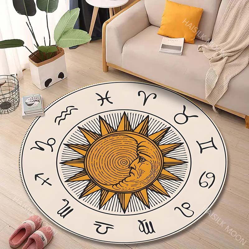 Tapis rond imprimé avec signes - Commercial Printing Images avis et prix